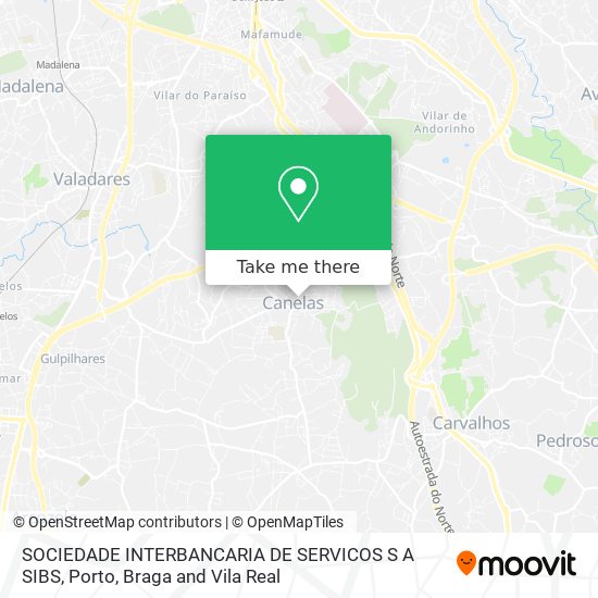 SOCIEDADE INTERBANCARIA DE SERVICOS S A SIBS mapa