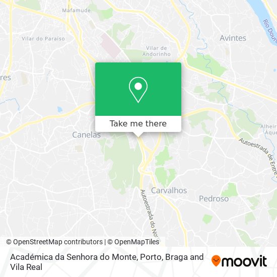 Académica da Senhora do Monte mapa