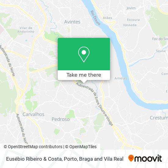 Eusébio Ribeiro & Costa map