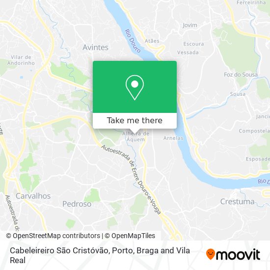 Cabeleireiro São Cristóvão map