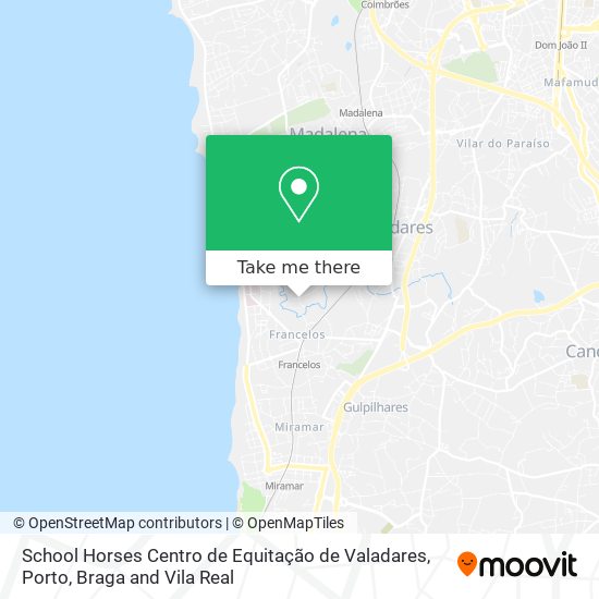 School Horses Centro de Equitação de Valadares map