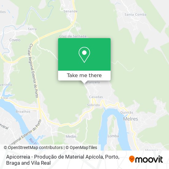 Apicorreia - Produção de Material Apícola map