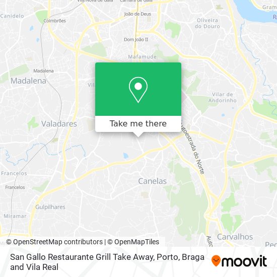 San Gallo Restaurante Grill Take Away map
