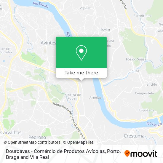 Douroaves - Comércio de Produtos Avícolas mapa