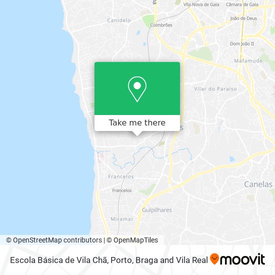 Escola Básica de Vila Chã map