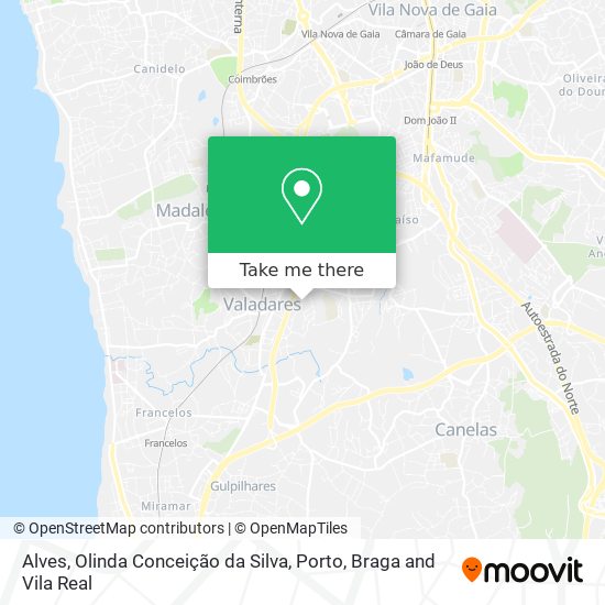 Alves, Olinda Conceição da Silva map
