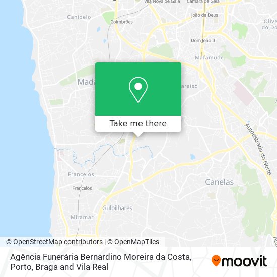 Agência Funerária Bernardino Moreira da Costa map