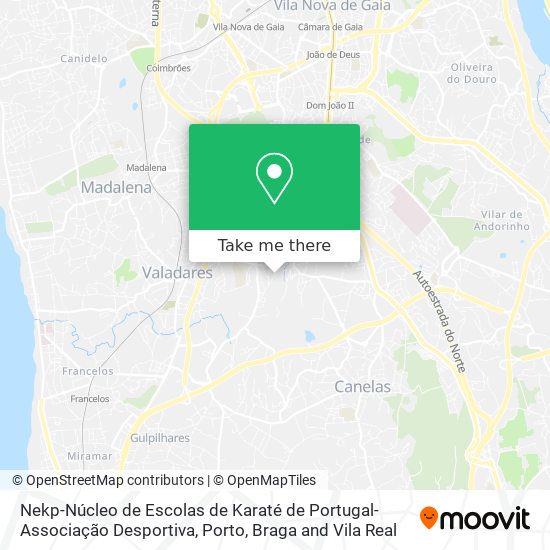 Nekp-Núcleo de Escolas de Karaté de Portugal-Associação Desportiva mapa