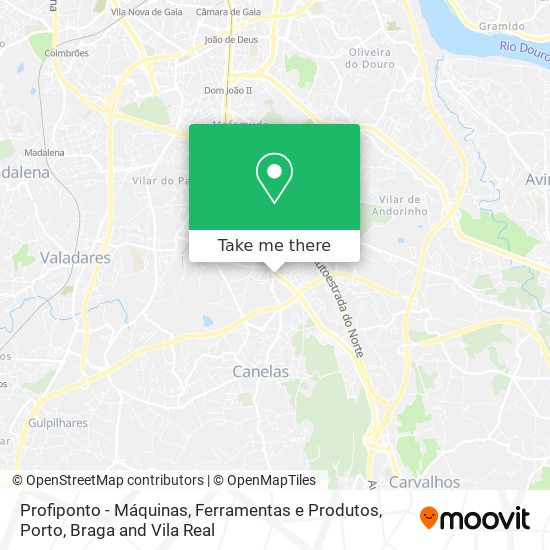 Profiponto - Máquinas, Ferramentas e Produtos mapa