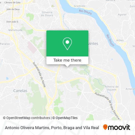 Antonio Oliveira Martins mapa