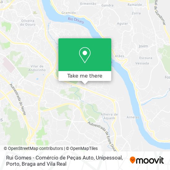 Rui Gomes - Comércio de Peças Auto, Unipessoal map