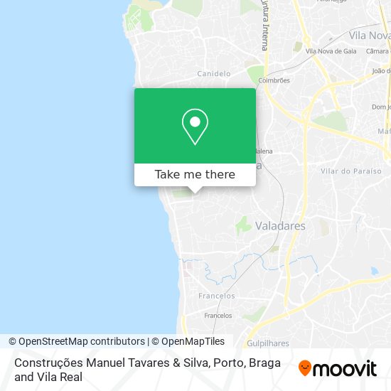 Construções Manuel Tavares & Silva mapa