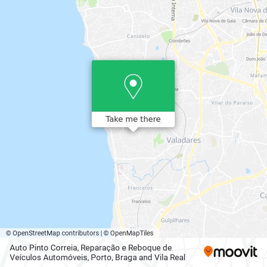 Auto Pinto Correia, Reparação e Reboque de Veículos Automóveis map