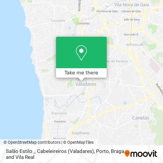 Salão Estilo _ Cabeleireiros (Valadares) map