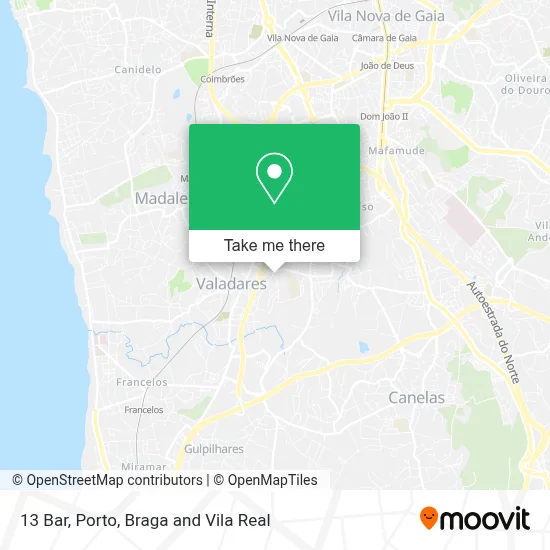 13 Bar map