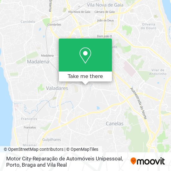 Motor City-Reparação de Automóveis Unipessoal mapa