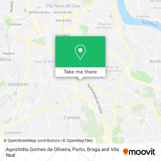 Agostinho Gomes de Oliveira map