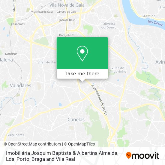 Imobiliária Joaquim Baptista & Albertina Almeida, Lda map