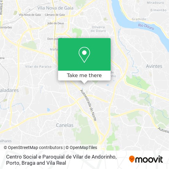 Centro Social e Paroquial de Vilar de Andorinho map