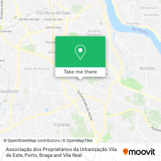 Associação dos Proprietários da Urbanização Vila de Este map