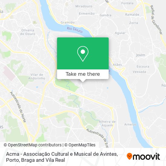 Acma - Associação Cultural e Musical de Avintes mapa