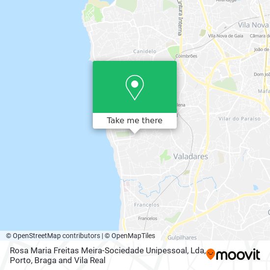 Rosa Maria Freitas Meira-Sociedade Unipessoal, Lda map