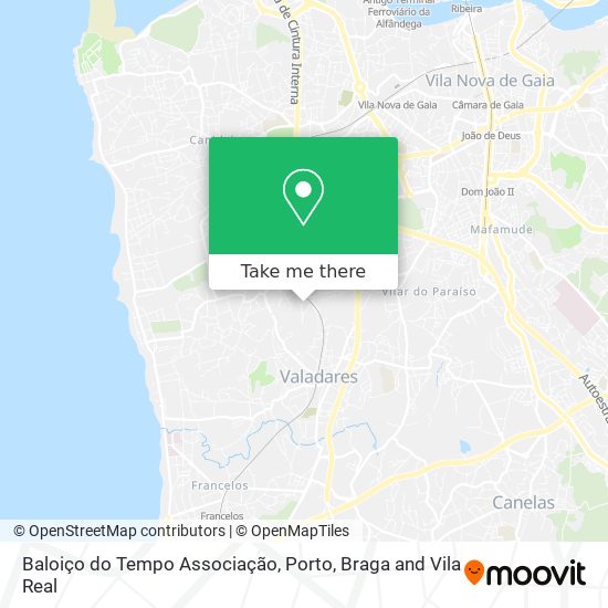 Baloiço do Tempo Associação mapa