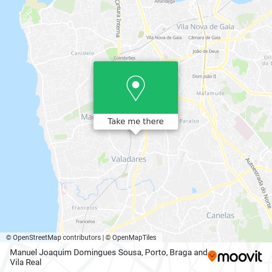 Manuel Joaquim Domingues Sousa map