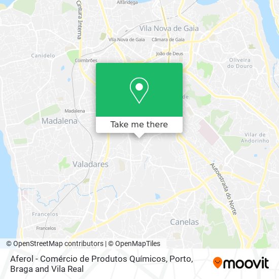 Aferol - Comércio de Produtos Químicos map