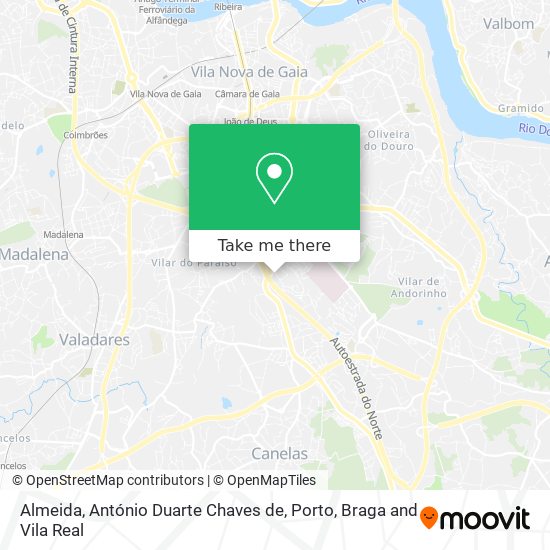 Almeida, António Duarte Chaves de map