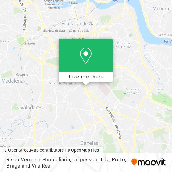 Risco Vermelho-Imobiliária, Unipessoal, Lda map