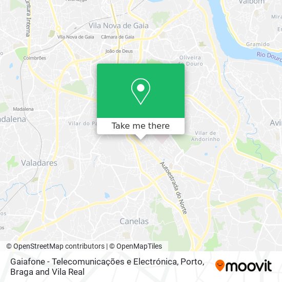 Gaiafone - Telecomunicações e Electrónica mapa