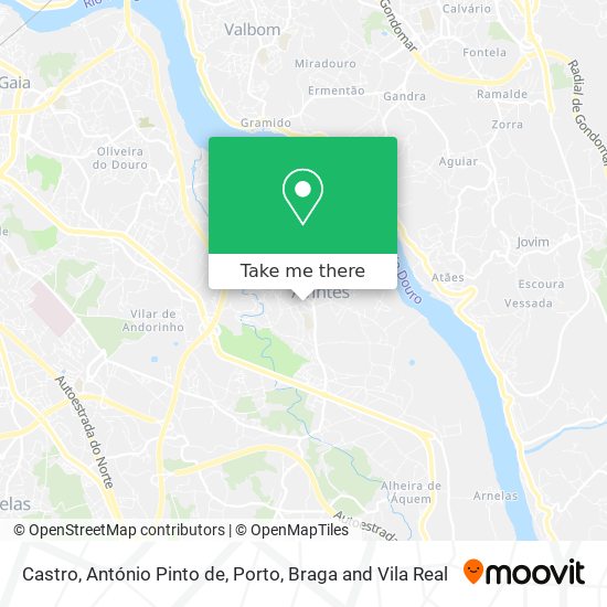 Castro, António Pinto de mapa