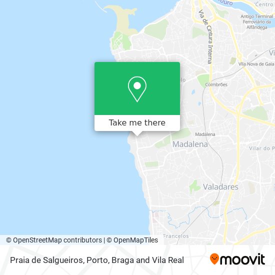 Praia de Salgueiros map