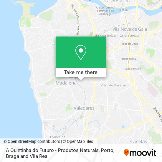 A Quintinha do Futuro - Produtos Naturais map