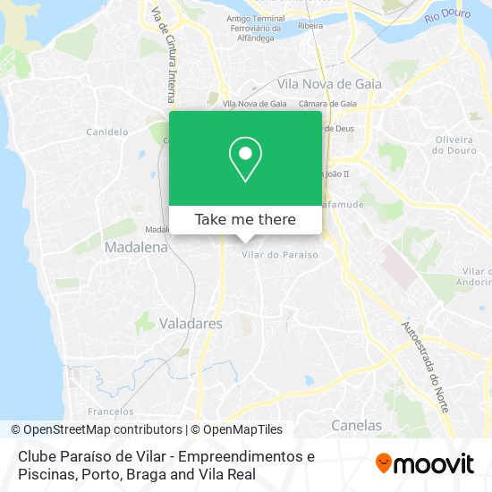 Clube Paraíso de Vilar - Empreendimentos e Piscinas map