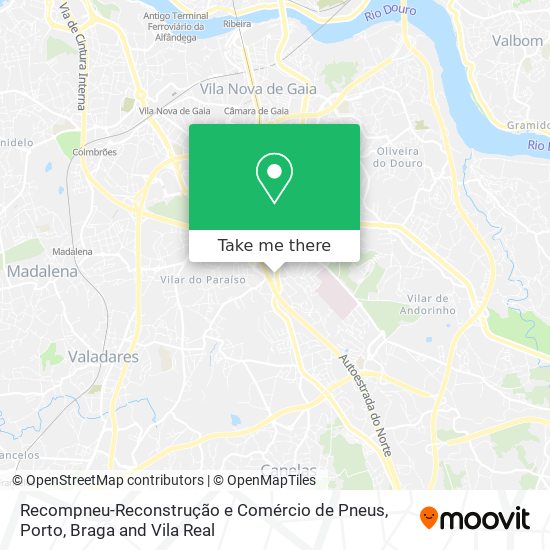 Recompneu-Reconstrução e Comércio de Pneus mapa