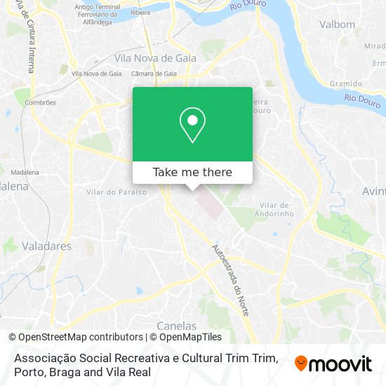 Associação Social Recreativa e Cultural Trim Trim mapa