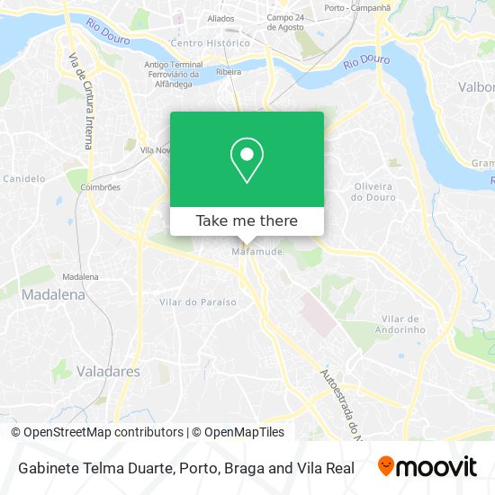 Gabinete Telma Duarte map