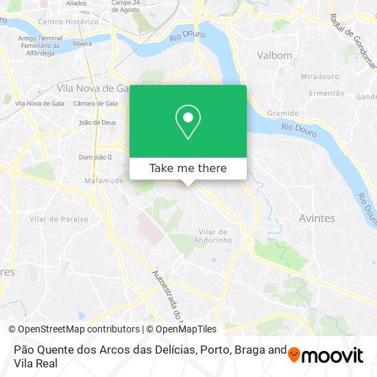 Pão Quente dos Arcos das Delícias mapa