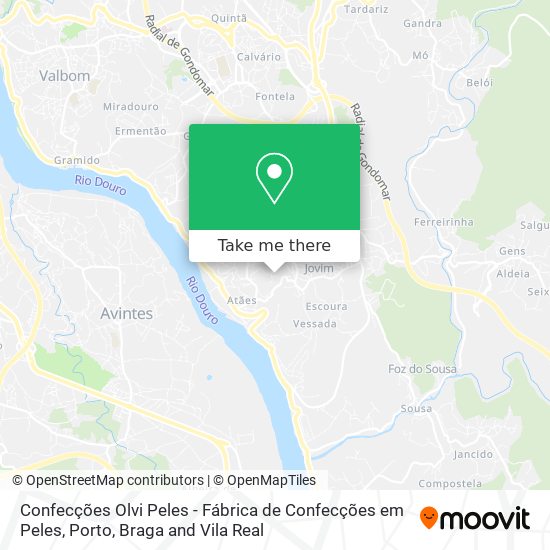 Confecções Olvi Peles - Fábrica de Confecções em Peles mapa