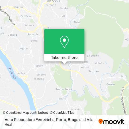 Auto Reparadora Ferreirinha mapa