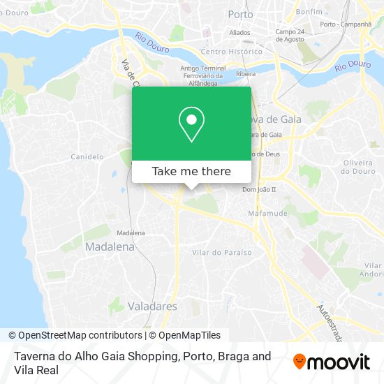 Taverna do Alho Gaia Shopping map