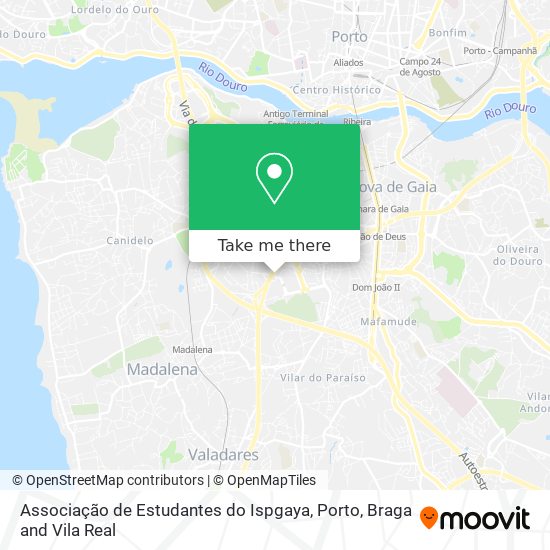 Associação de Estudantes do Ispgaya mapa