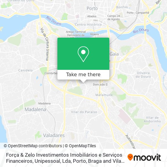 Força & Zelo Investimentos Imobiliários e Serviços Financeiros, Unipessoal, Lda map