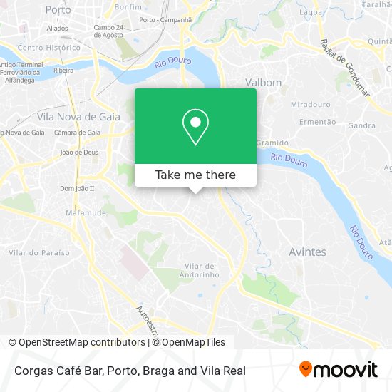 Corgas Café Bar map