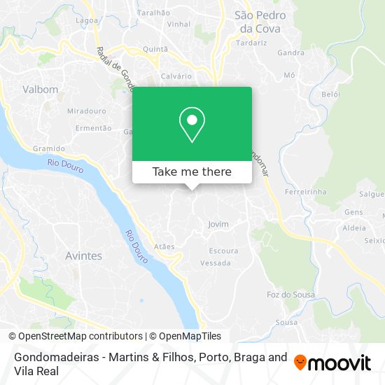 Gondomadeiras - Martins & Filhos map