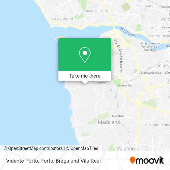 Vidente Porto map