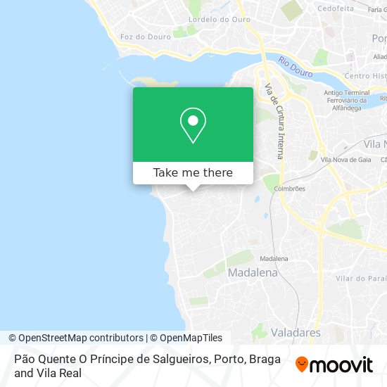 Pão Quente O Príncipe de Salgueiros map