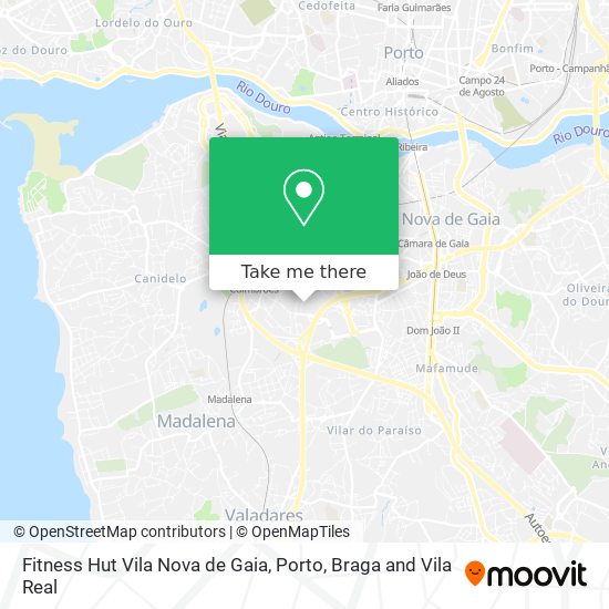 Fitness Hut Vila Nova de Gaia map